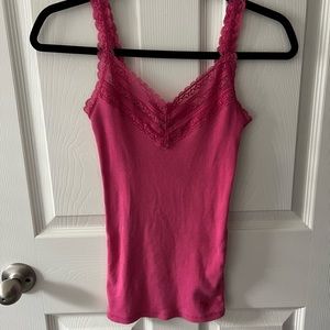Y2k abercrombie & fitch lace cami tank top